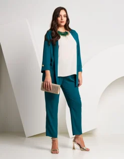Pantalone con elastico e piega