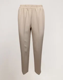 Pantalone con elastico e spacchi