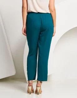 Pantalone con elastico e piega