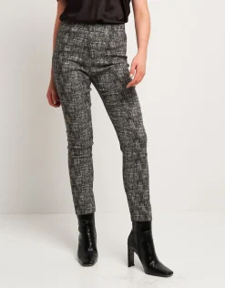 Pantalone con filato in lurex