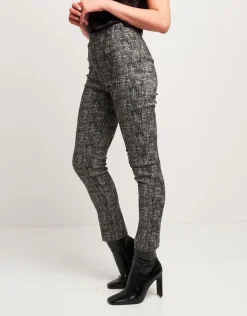 Pantalone con filato in lurex