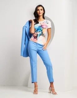 Pantalone con fondo asimmetrico