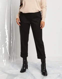Pantalone con risvolto