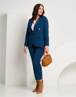 Pantalone con spacchi e bottoni sul fondo