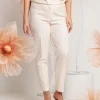 Pantalone dritto con elastico posteriore
