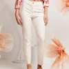 Pantalone dritto con elastico posteriore