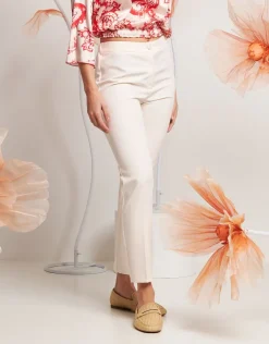Pantalone dritto con elastico posteriore