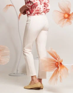 Pantalone dritto con elastico posteriore