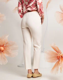 Pantalone dritto con elastico posteriore