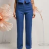 Pantalone dritto in bistretch nuvola