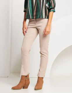 Pantalone effetto velluto con elastico