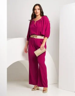 Pantalone fluido a gamba dritta