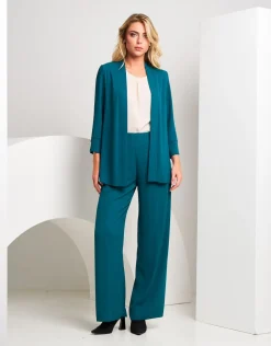 Pantalone gamba dritta smeraldo