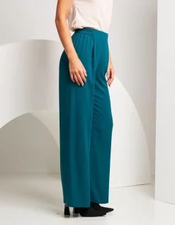 Pantalone gamba dritta smeraldo