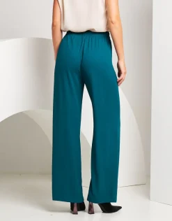 Pantalone gamba dritta smeraldo