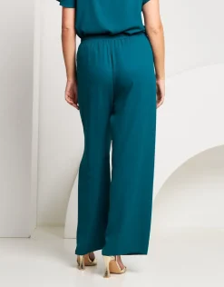 Pantalone gamba dritta smeraldo