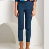Pantalone in bengalina con risvolto