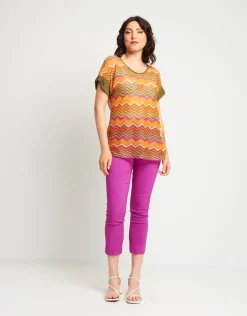 Pantalone in bengalina con elastico