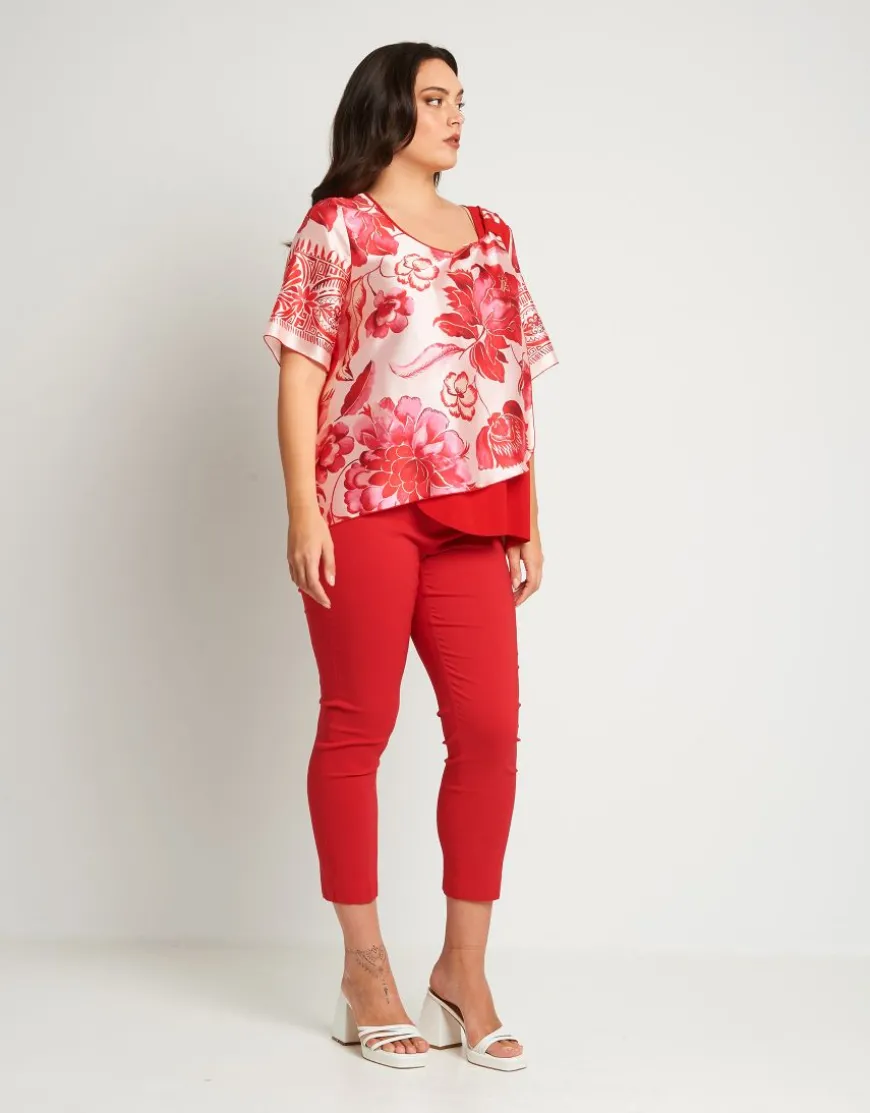 Pantalone in bengalina con elastico