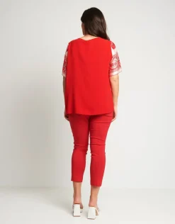 Pantalone in bengalina con elastico