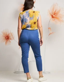 Pantalone in bistretch alla caviglia