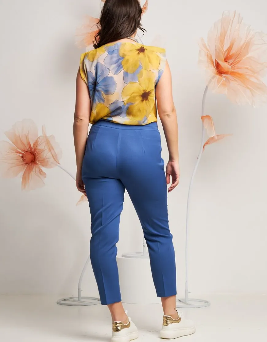 Pantalone in bistretch alla caviglia