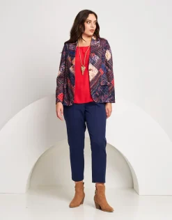 Pantalone in bistretch blu