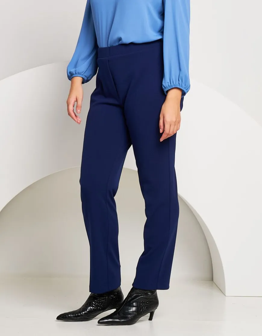 Pantalone in bistretch blu