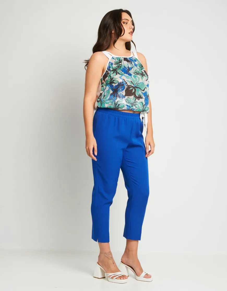 Pantalone in bistretch royal