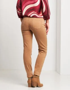 Pantalone in cotone con ricamo