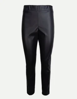 Pantalone in ecopelle con elastico