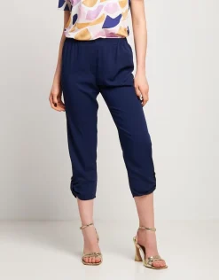 Pantalone in fluido cropped