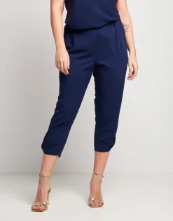 Pantalone in fluido cropped