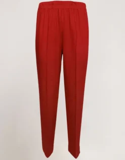 Pantalone in lino viscosa con elastico