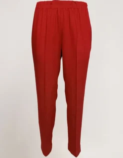 Pantalone in lino viscosa con elastico