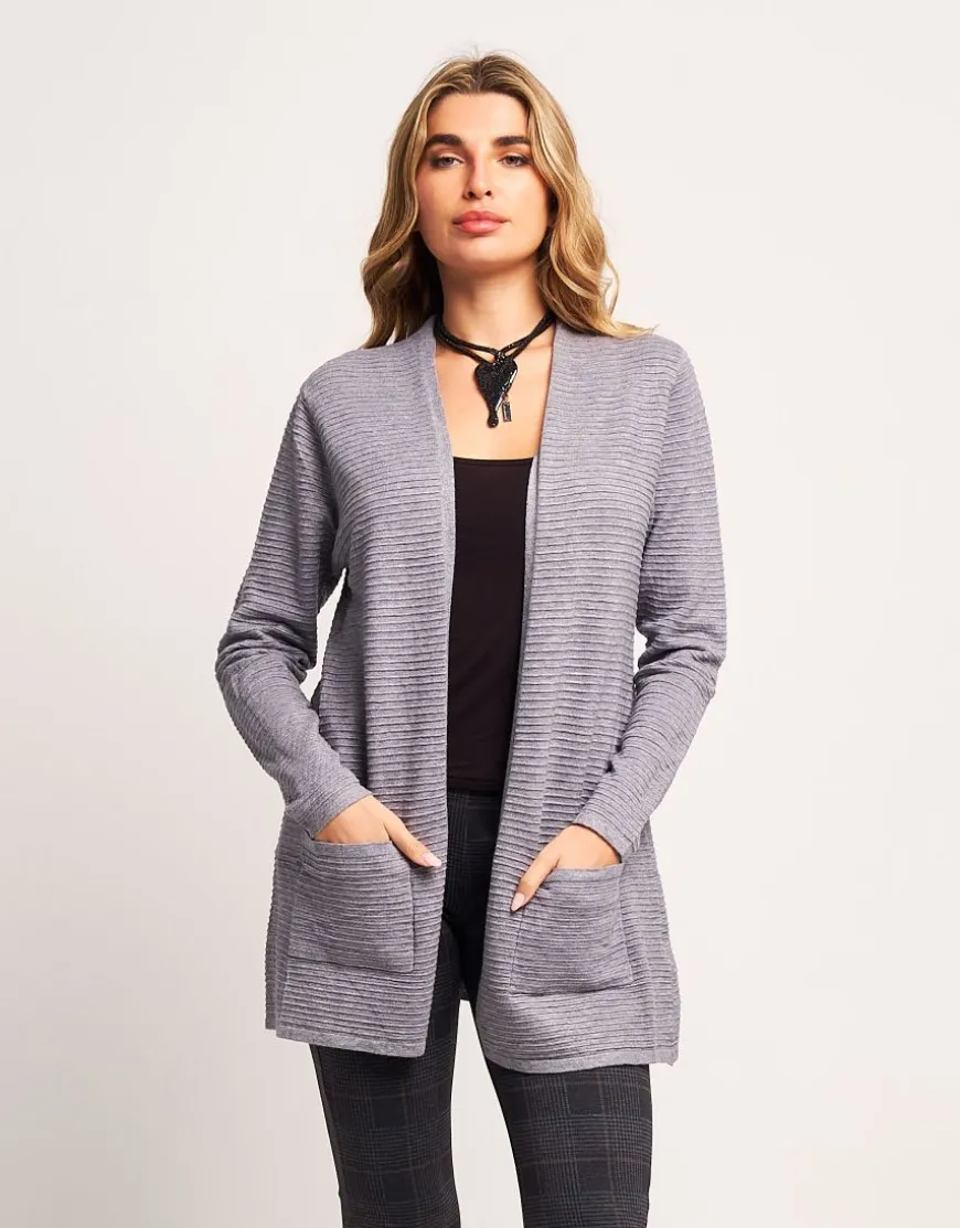 Pantalone in motivo con tasche e bottone