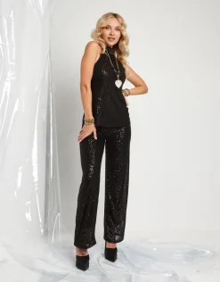 Pantalone in paillettes