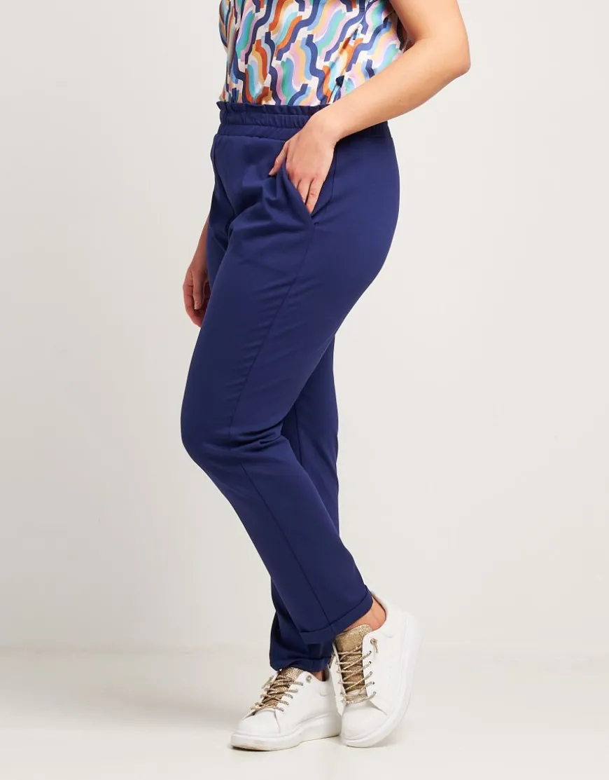 Pantalone in punto Milano con elastico