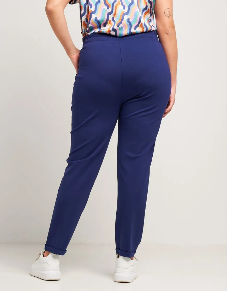 Pantalone in punto Milano con elastico