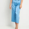 Pantalone in raso con elastico
