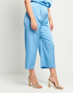Pantalone in raso con elastico
