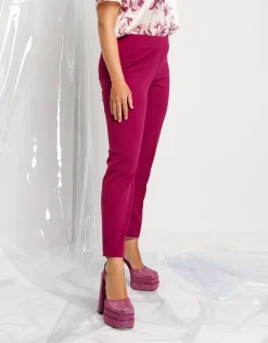 Pantalone in scuba magenta