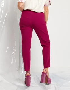 Pantalone in scuba magenta