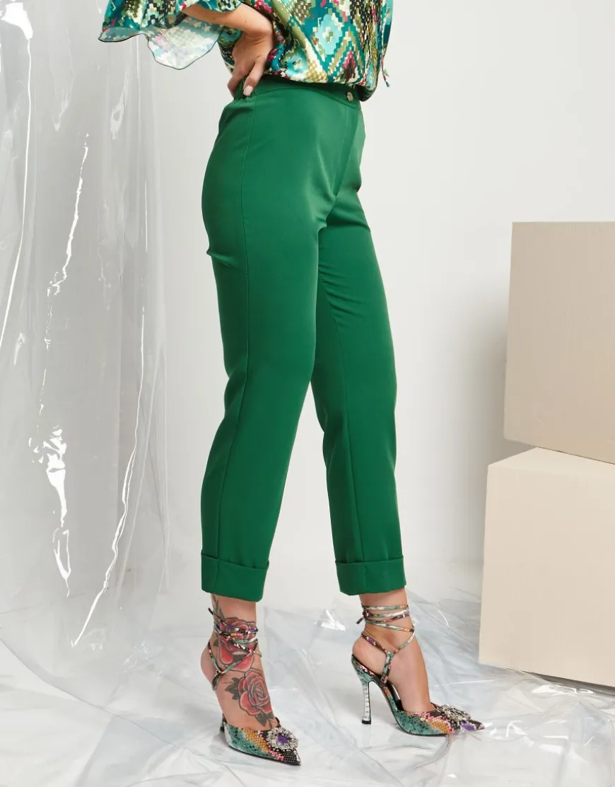 Pantalone in tessuto fluido