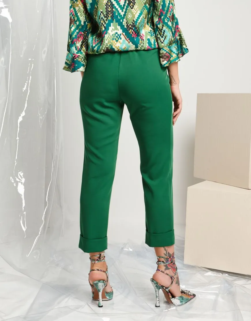 Pantalone in tessuto fluido