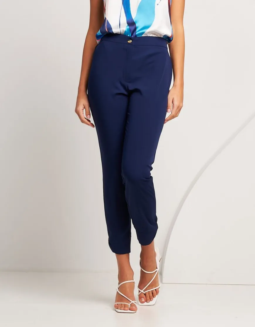 Pantalone in viscosa con passante