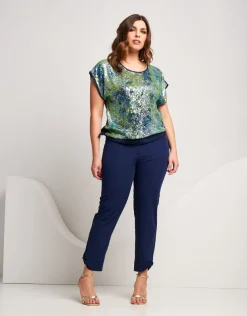 Pantalone in viscosa con passante