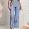 Pantalone in viscosa effetto mosso