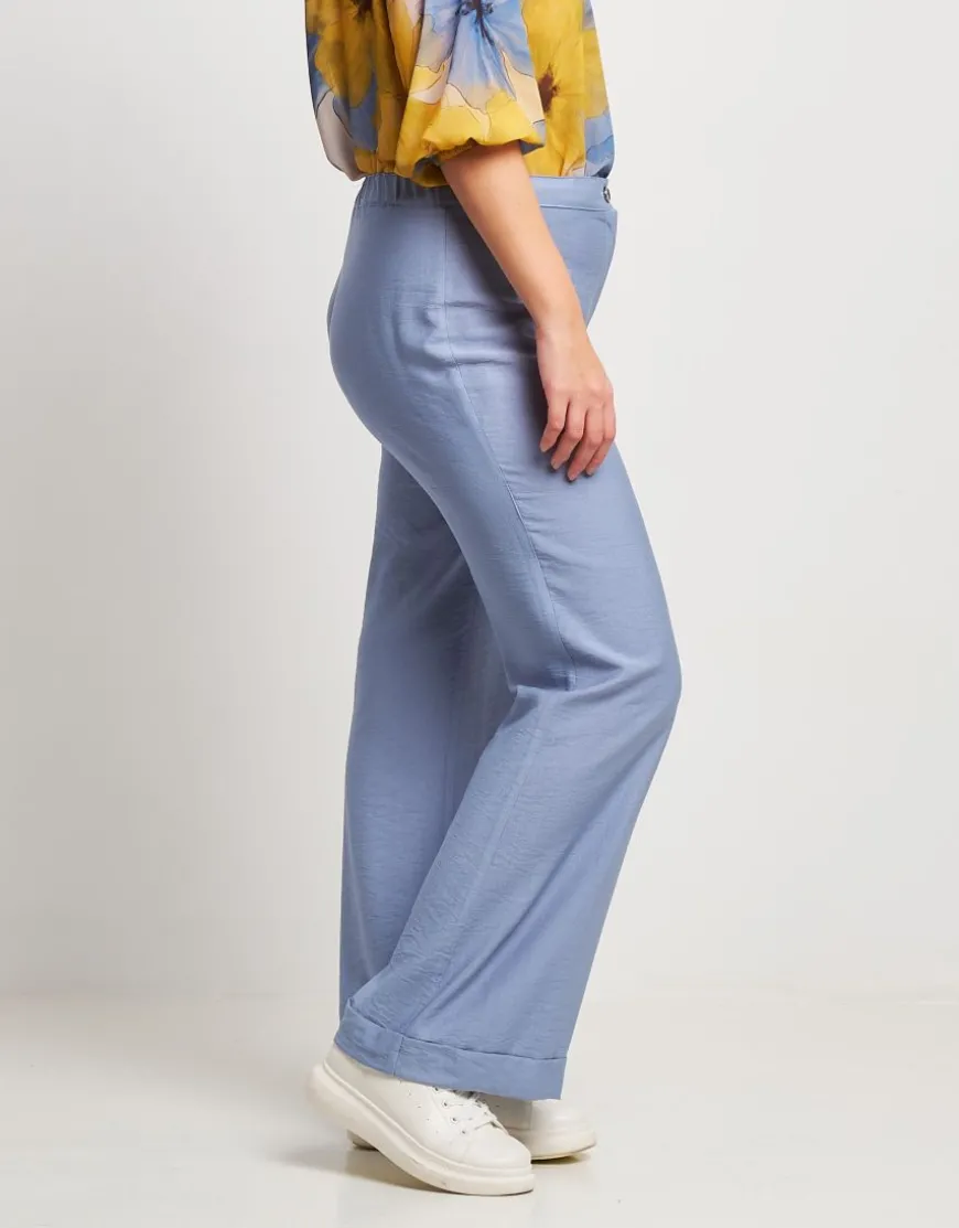 Pantalone in viscosa effetto mosso