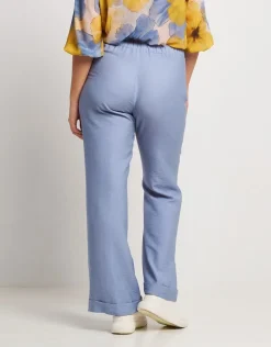 Pantalone in viscosa effetto mosso